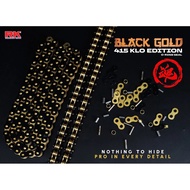 RK TAKASAGO CHAIN LIMITED EDITION MURASAKI 415 KLO O-RING SEAL CHAIN O-RING RANTAI BLACK GOLD PURPLE