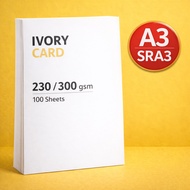 𝗣𝗥𝗜𝗡𝗧 𝗦𝗢𝗨𝗥𝗖𝗘 -  A3 SRA3 Kertas Ivory Kad / Ivory Card  230gsm 300gsm