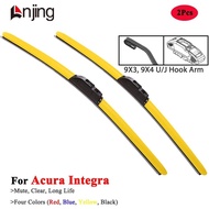 LNJING Colorful Wiper Blades For Acura Integra DC2 Type S 1990 94 1998 2001 2023 2024 Car Exterior A