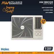 Five year warranty Haier HW-18RCQ13 2.0 HP  Blue Fin Electronic  Non-Inverter Window Type Aircon