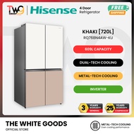 [FREE DELIVERY] Hisense 720L 4 Door Inverter Refrigerator Dual-Tech Cooling My Fresh Choice RQ768N4A
