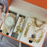Ladies Watch 5 sets Women's Watch Jewelry Set of 5 Quartz Watch Gift Set Watch izy