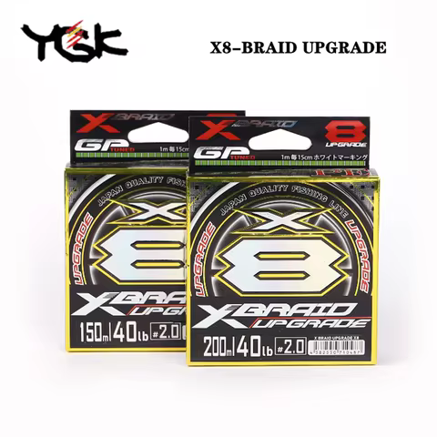 Original YGK X-BRAID UPGRADE X8 Fishing Line 8 strands Super QUAILTY 14LB 16LB 40LB 60LB 150M/200M J