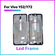 ด้านหลังที่อยู่อาศัยฝาหลังปิดโทรศัพท์กรอบกลางด้านหน้าแอลซีดีสำหรับ Vivo Y52 Y72 V2053 V2041เลนส์กล้อ