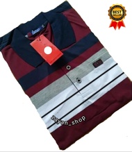 Kaos kerah salur pria lengan pendek ada saku bagian kiri atas II baju kaos kerah pria berkualitas ba