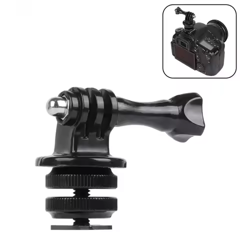 Tripod Hot Shoe Adapter for Go Pro Accessories Tripod Monopod Mount Adapter Screw with 1/4'' for Gop