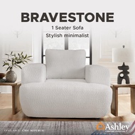 Ashley โซฟา 1 ที่นั่ง minimal สีขาว รุ่น BRAVESTONE 1 Seater Sofa