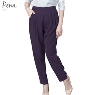 Pena house กางเกงขายาว 6 ส่วน เอวยางยืด สีพื้น PSPL002