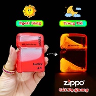 BẬT LỬA ZIPPO CÁT DẠ QUANG HÚT ÁNH SÁNG (TẶNG KÈM HỘP TRƯNG BÀY)#HỒNG