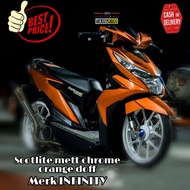 Orange Scotlite Sticker Matte Orange Motorcycle Scotlet Candy Metallic Candy Scotlet
