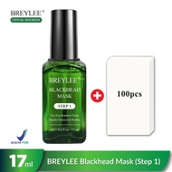 Breylee Blackhead Mask Step 1 Masker Hidung Pengangkat Komedo Hitam 17 ML - breylee step 1 Mask Skin