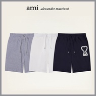 『 AMI Paris 』 New Summer Cotton Unisex Shorts Casual Sports Breathable Five-piece Pants