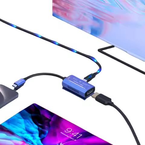 USB-C To HDMI-compatible Adapter (4K@60Hz) for XREAL/Rokid Air AR Glasses for iPhone 15 Huawei Mate 