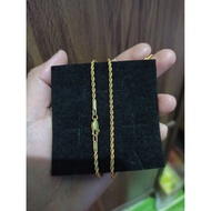 10k saudi gold rope chain 18"-850