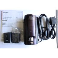 【Excellent】 SONY HD Video Camera Handycam HDR-CX670 Bordeaux Brown 30x Optical Lens HDR-CX670-T