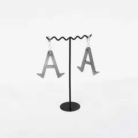 Jack Atlas A Shape Earrings Yu Gi Oh 5Ds Jewelry Anime Handmade Cosplay Props Role-playing Christmas