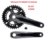SHIMANO DEROE XT FC M8100 Crankset M8100 2x12-Speed 36-26T MTB HOLLOWTECH II Crankset 170MM 24 Speed