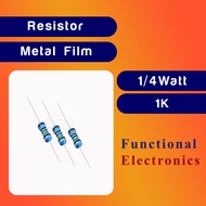 20PCS 1K 10K 20K 150R 330R 20R 680R 120K 130K 150K Resistor Metal Film 1/4 watts