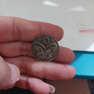 Koin Kuno 10 cent (10 sen) New Zealand