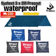 TENDA FLYSHEET TARPAULIN TENT PRASOUT 3 x 3 M