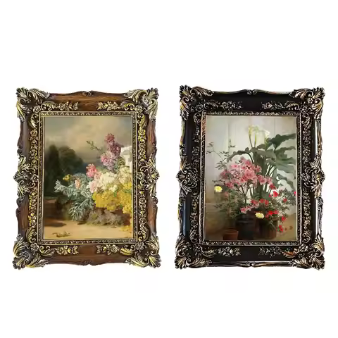 Resin Photo Frame 5x7 Tabletop and Wall Hanging Display Frame Antique Ornate for Home Decor