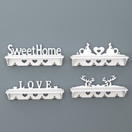 Home Room Wall-Mounted Clothes Rack Dormitory Rental Wall Clothes Rack Hat Storage Rack No Drilling 