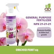 STARX Orchid Fort General Purpose Fertiliser NPK 21 + 21 + 21 + TE (500ml) Spray | Fertilizer for Flowering Plants |