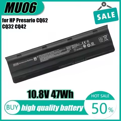 10.8V 47Wh MU06 Laptop Battery for HP Presario CQ62 CQ32 CQ42 593553-001 DM4 HSTNN-IB0X