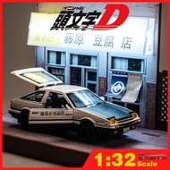Klt โมเดลรถยนต์ 1:32 INITIAL D Toyota AE86 Diecast ของเล่น ของขวัญวันเกิด สําหรับเด็กผู้ชาย