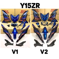 Y15ZR Y15Z Y15 V1 V2 4 KING EXCITER BLUE RAPTOR MATTE BIRU BODY COVER SET BODYSET HLY YAMAHA