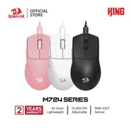 Redragon K1NG M724 Wired Gaming Mouse Kabel Optical Gaming Mouse 12400 DPI Ergonomic 42g Ultra-Light