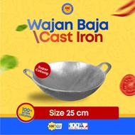 Super Concave Cast Steel Wok 10 Pieces (25cm) Thick Non-Stick / Cast Iron Wok / Cast Iron Wok / Fryi