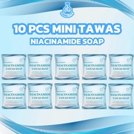 10PCS Mini Tawas Niacinamide Soap Body Deodorant 50g Tawas Deodorant