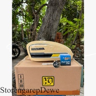 Cb100 cb125 tank, galvanized press, large size cream tank cap set