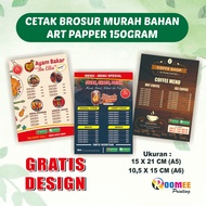 Roomeeprinting - PrintJasa A5 A6 Brochure Print/ | Artpaper Material 150 gsm Glossy | Free Design | 