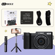 KiTBEEZ KP-4 Kamera Digital WiFi 75MP 5K Hitam Putaran 180° Zoom 18x kamera murah Dengan Dukungan Se