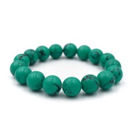 TURQUOISE หินเทอร์ควอยส์ โทนสีเขียว ขนาด 10 มม. สร้อยข้อมือหินแท้ by siamonlineshop
