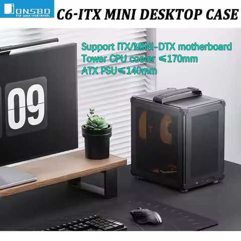 JONSBO C6-ITX Portable desktop Mini Mesh case supports tower cooler ≤170mm ATX PSU ITX/MINI-DTX moth
