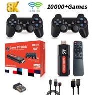 X2 Game TV Stick Kotak TV 64GB 10000+ permainan HD 8K 5G WiFi definisi tinggi konsol permainan video