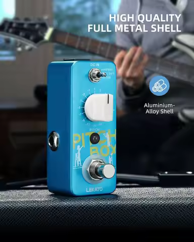 Ultimate Mini Pitch Fx: Lekato 3-Mode Harmonizer/shifter/detune Pedal W/ True Bypass for Guitar & Ba