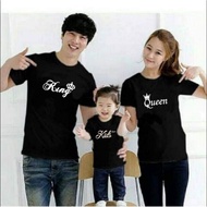KATUN (UNIT PRICE) FAMILY CLOTHES FAMILY COUPLE KING QUEEN KIDS T-SHIRT UK.S-XXL SHORT SLEEVE / FAMI