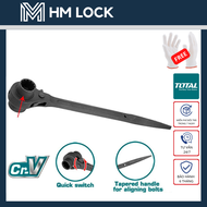 CỜ LÊ ĐUÔI CHUỘT TUÝP ĐÔI TOTAL - SIZE 17 19 21 24MM - HÀNG CHÍNH HÃNG - HM LOCK