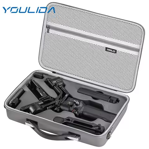 For DJI RS5 Travel Carrying Case Portable Storage Bag PU Shoulder Bag For DJI Ronin RS 5 Handheld St
