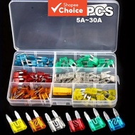 Small Fuse Blocks Assortment 120PCS, 6 Sizes 5/10/15/20/25/30AMP Yellow Fuse Clip for Automotive Ele