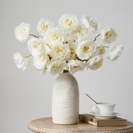 53cm Length 5 Heads Snow Lotus Silk Flowers Arrangement 5 Color Artificial Flower For Wedding Home O
