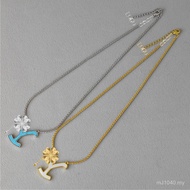 K KS Letter Unique Series Niche Necklace All-Match Shell Yellow Necklace Rose Simple Y White Europea
