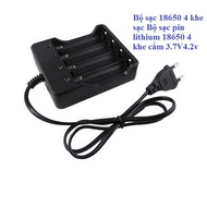 3.7V4.2v 4-slot 18650 lithium battery charger with standard 4-battery charger