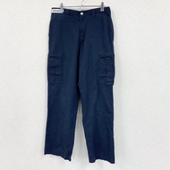Dickies 工裝褲，工作褲，拉鍊門襟，海軍藍，W32 碼，古著。