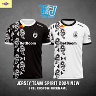 Jersey TEAM SPIRIT 2024 NEW Game DOTA 2 CSGO LOL (free custom nickname+number)
