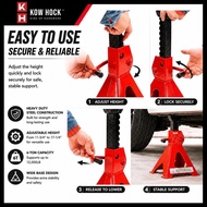 3/6 Ton Heavy Duty Jack Stand WithSafety Lock Car Jack Jack Kereta Jek Kereta